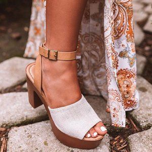 NEW🔥Light-Weight Open Toe Ankle Strap Heel Sandal